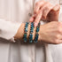 Blauer Smaragd | Monroe Links | Sanduhr-Armband